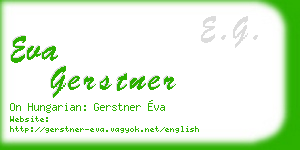 eva gerstner business card